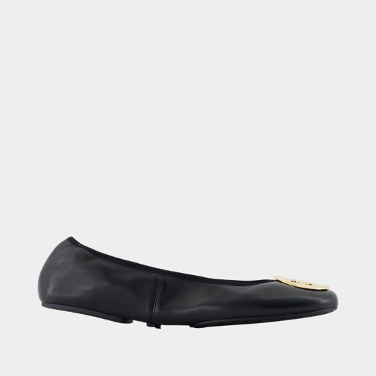 Ballerines Reva Travel - Tory Burch - Cuir - Noir