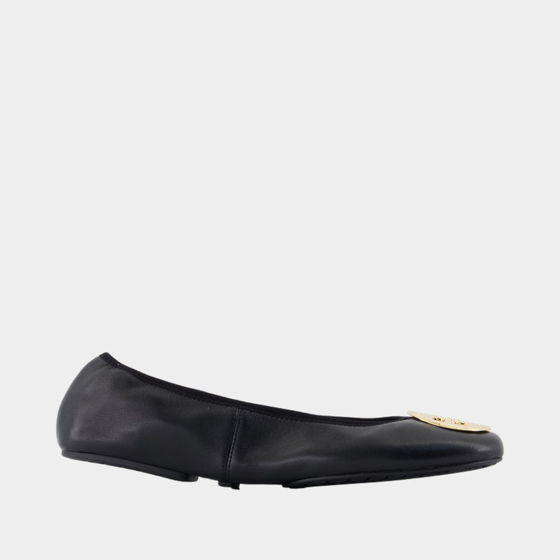 Ballerines Reva Travel - Tory Burch - Cuir - Noir