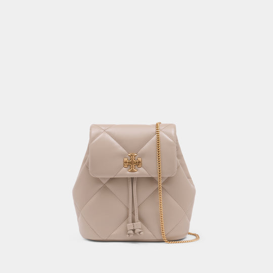 Sac À Dos Kira Diamond Quilt Small - Tory Burch - Cuir - Beige