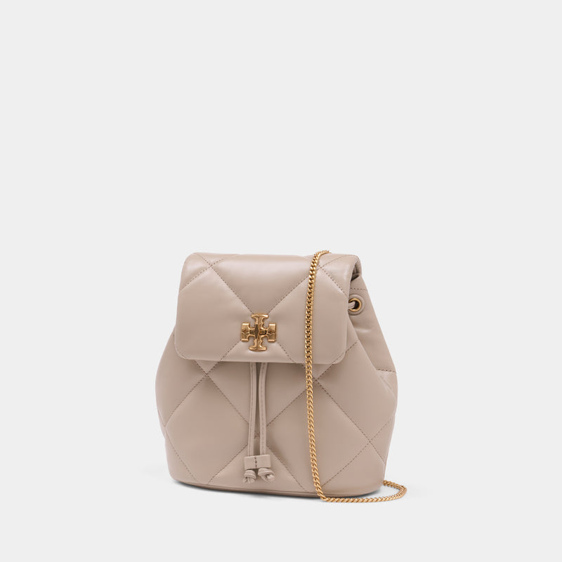 Sac À Dos Kira Diamond Quilt Small - Tory Burch - Cuir - Beige