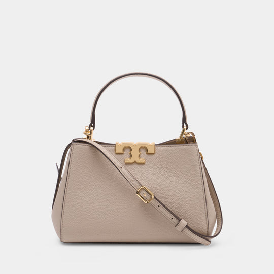 Sac À Main Eleanor Mini Satchel - Tory Burch - Cuir - Blanc