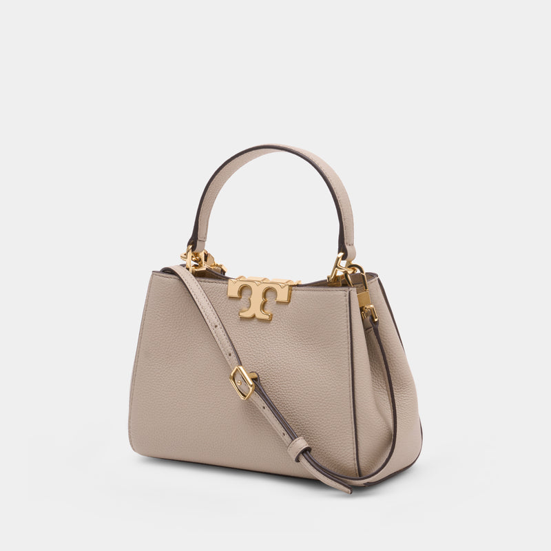 Sac À Main Eleanor Mini Satchel - Tory Burch - Cuir - Blanc