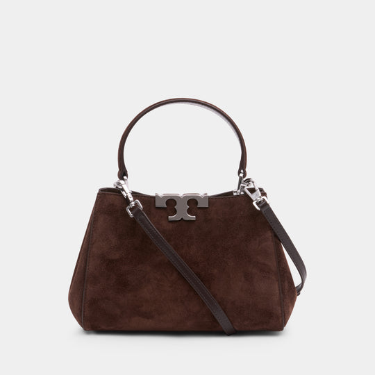 Sac À Main Eleanor Mini Satchel - Tory Burch - Cuir - Marron