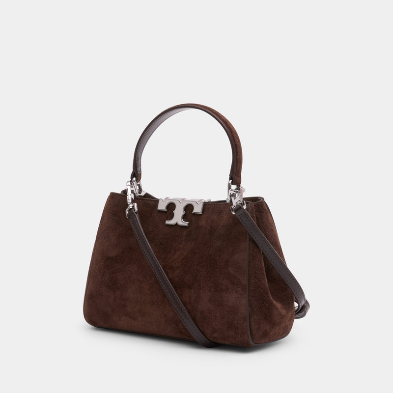 Sac À Main Eleanor Mini Satchel - Tory Burch - Cuir - Marron