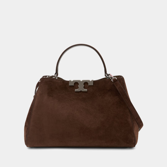 Sac À Main Eleanor Satchel - Tory Burch - Cuir - Marron