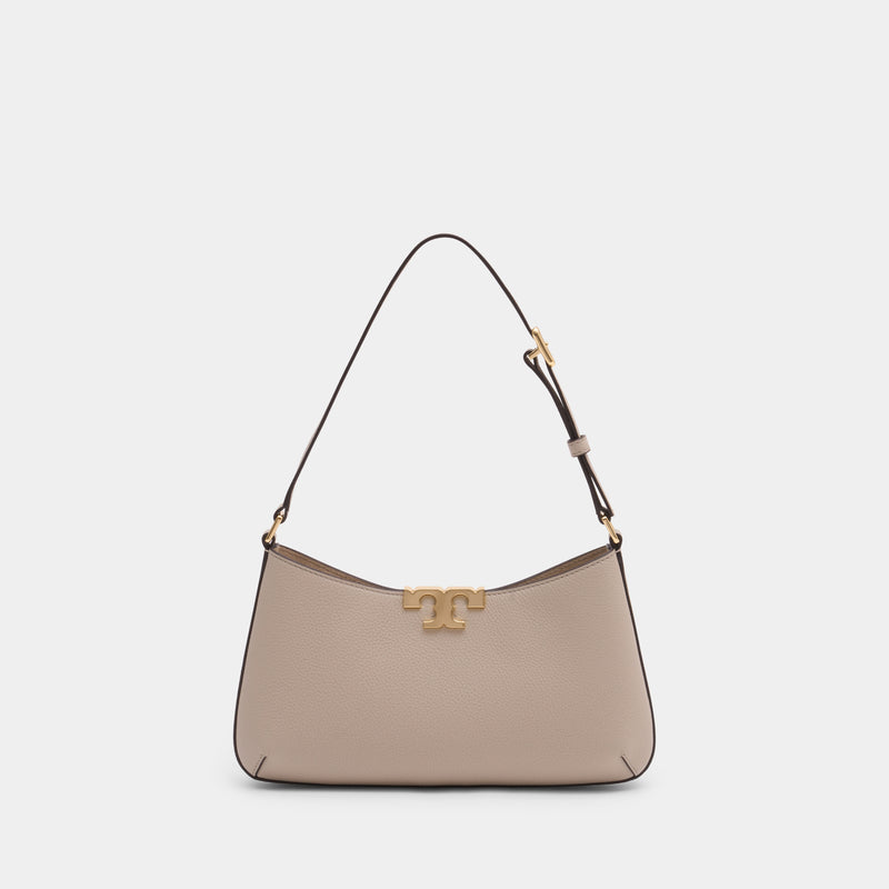 Sac Porté Épaule Eleanor Slim - Tory Burch - Cuir - Beige