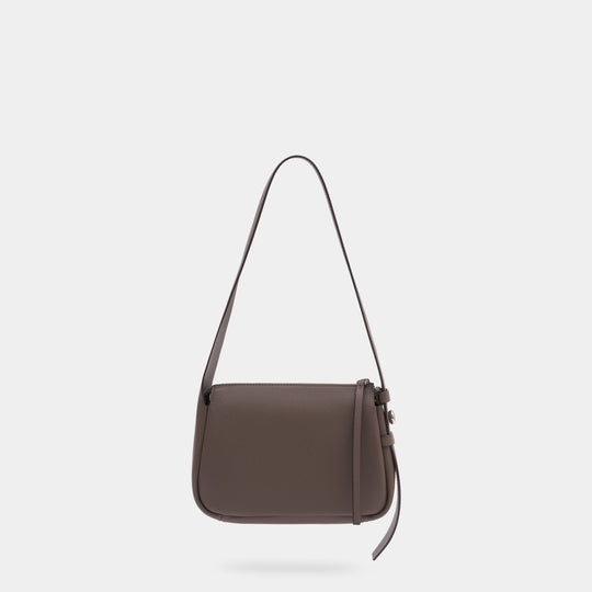Sac Porté Épaule Romy Small - Tory Burch - Cuir - Taupe
