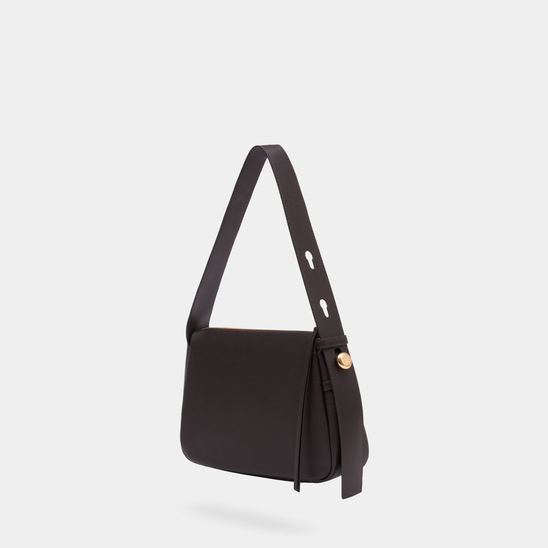 Sac Porté Épaule Romy - Tory Burch - Cuir - Marron