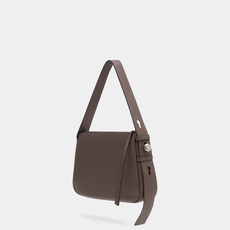 Sac Porté Épaule Romy - Tory Burch - Cuir - Marron