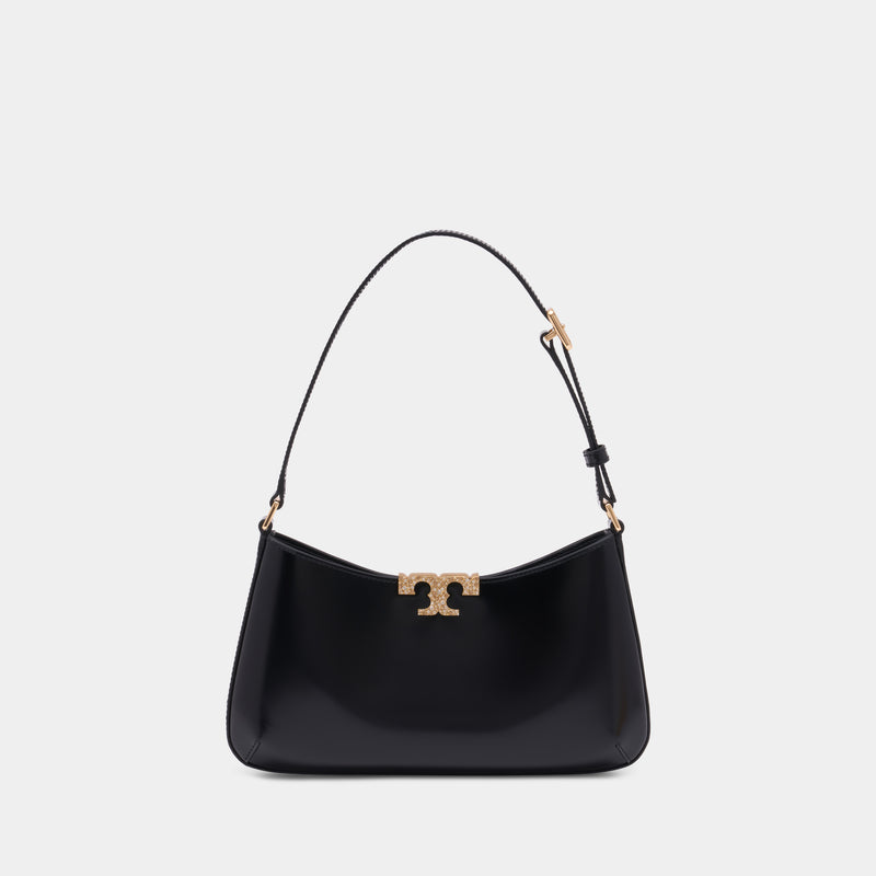 Sac Porté Épaule Eleanor Pave Slim - Tory Burch - Cuir - Noir