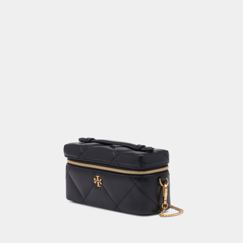 Sac À Bandoulière Kira Diamond Quilt East West - Tory Burch - Cuir - Noir