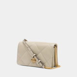 Sac À Bandoulière Kira Diamond Quilt - Tory Burch - Cuir - Blanc