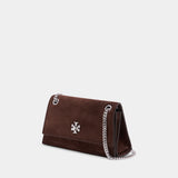 Sac Porté Épaule Kira Turnlock Mini - Tory Burch - Cuir - Marron