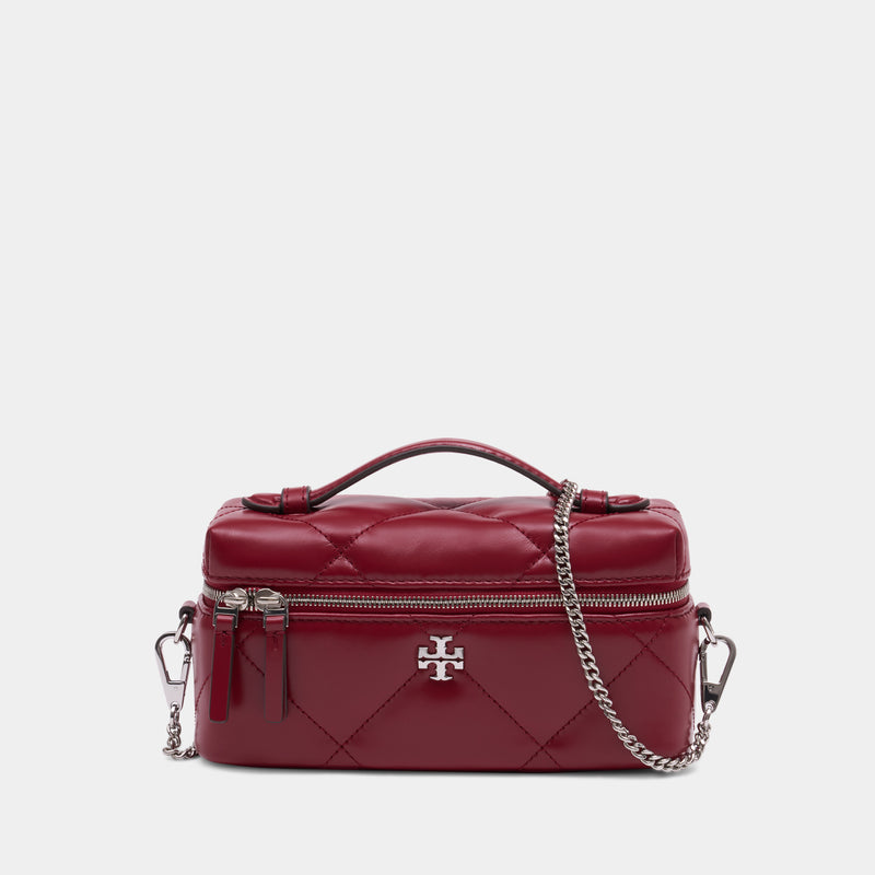 Sac À Bandoulière Kira Diamond Quilt East West - Tory Burch - Cuir - Rouge
