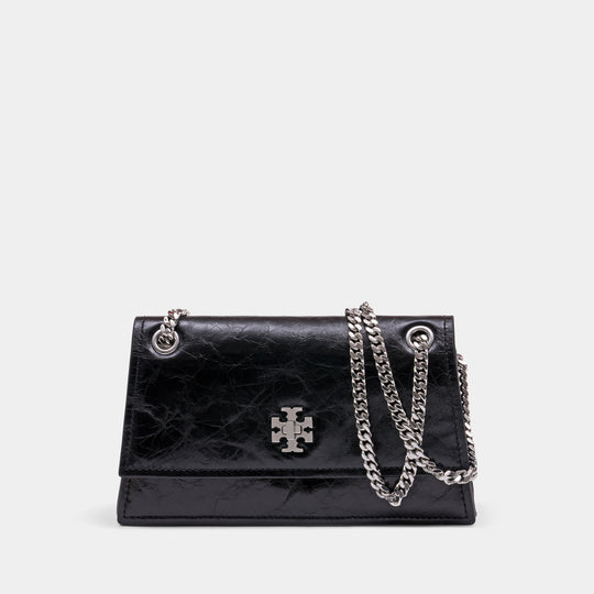 Sac Porté Épaule Kira Turnlock Mini - Tory Burch - Cuir - Noir