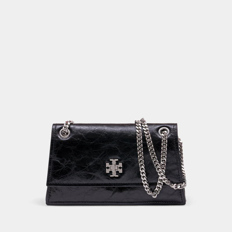 Sac Porté Épaule Kira Turnlock Mini - Tory Burch - Cuir - Noir