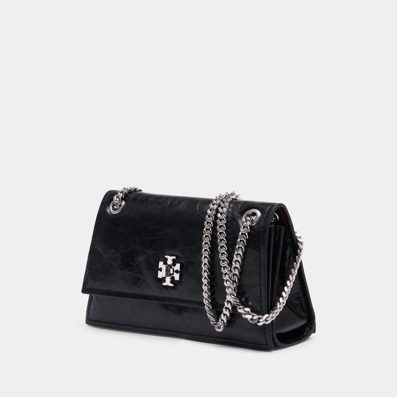 Sac Porté Épaule Kira Turnlock Mini - Tory Burch - Cuir - Noir
