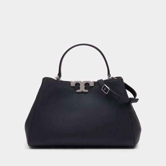 Sac À Main Eleanor Satchel - Tory Burch - Cuir - Noir