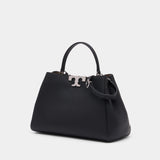 Sac À Main Eleanor Satchel - Tory Burch - Cuir - Noir