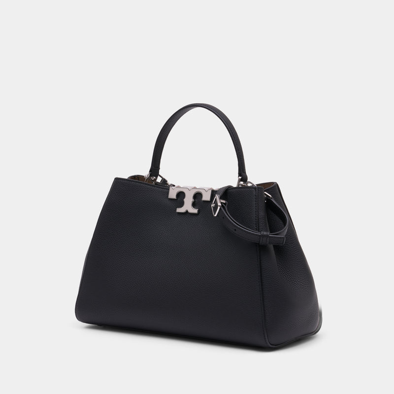 Sac À Main Eleanor Satchel - Tory Burch - Cuir - Noir