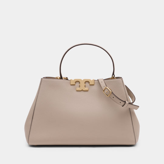 Sac À Main Eleanor Satchel - Tory Burch - Cuir - Blanc