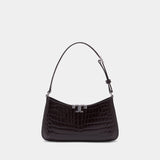 Sac Porté Épaule Eleanor Slim - Tory Burch - Cuir - Marron