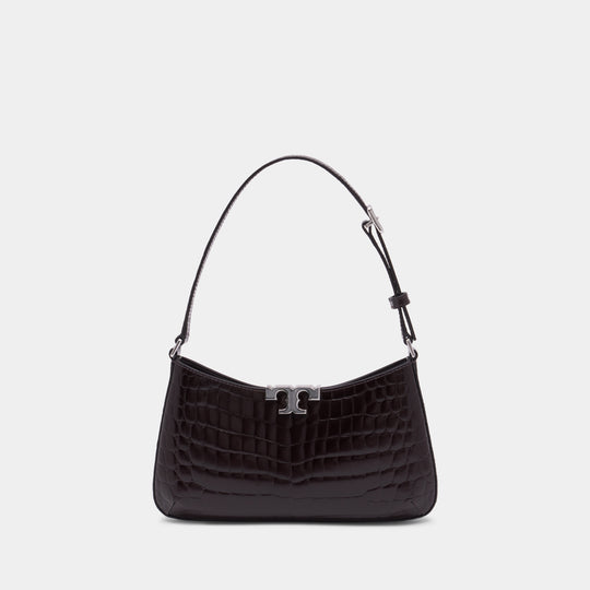 Sac Porté Épaule Eleanor Slim - Tory Burch - Cuir - Marron