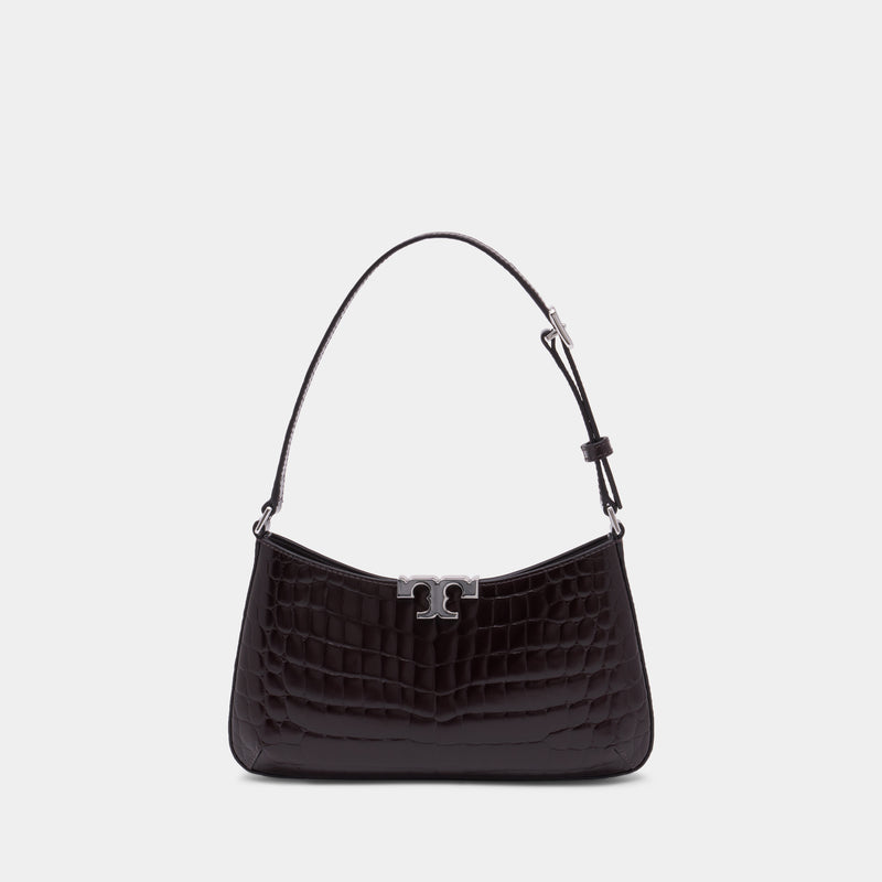 Sac Porté Épaule Eleanor Slim - Tory Burch - Cuir - Marron