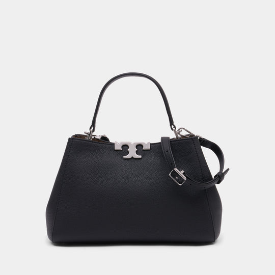 Sac À Main Eleanor Medium Satchel - Tory Burch - Cuir - Noir