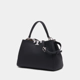 Sac À Main Eleanor Medium Satchel - Tory Burch - Cuir - Noir