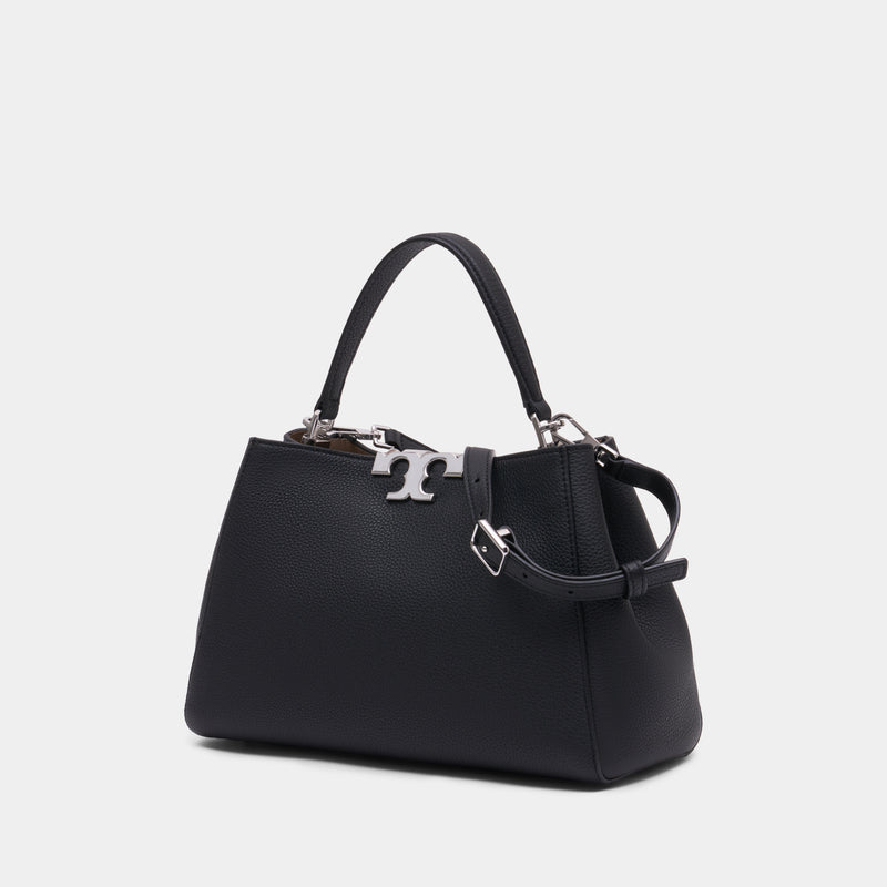 Sac À Main Eleanor Medium Satchel - Tory Burch - Cuir - Noir