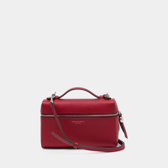 Sac À Bandoulière Romy Slim Top Handle - Tory Burch - Cuir - Rouge