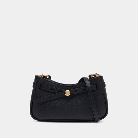 Sac À Bandoulière Romy Zip Top - Tory Burch - Cuir - Noir