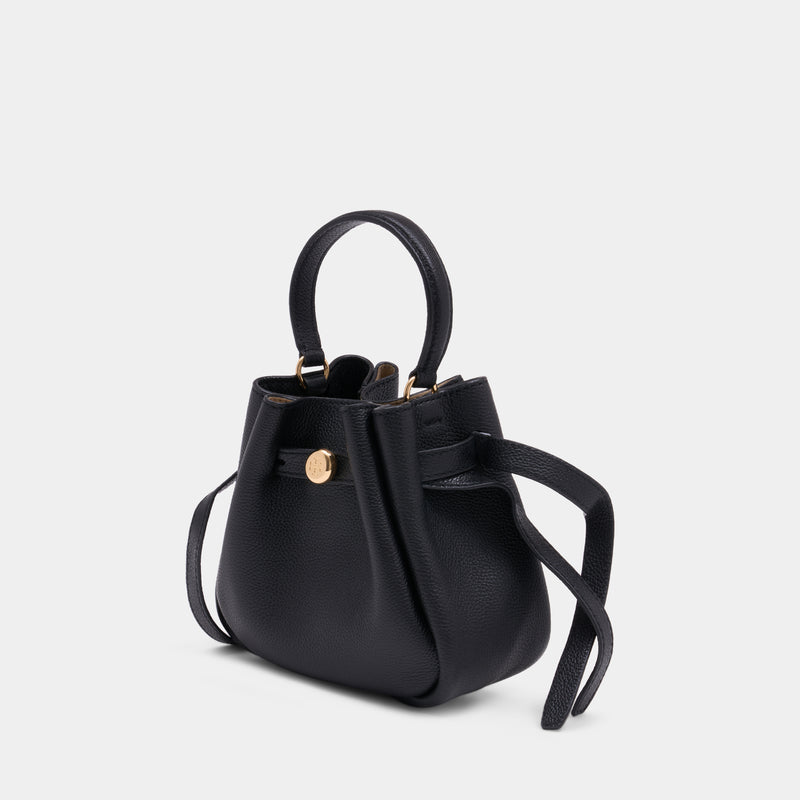 Sac À Bandoulière Romy Mini - Tory Burch - Cuir - Noir