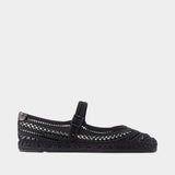 Espadrilles Open Weave - Tory Burch - Viscose - Noir