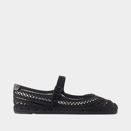 Espadrilles Open Weave - Tory Burch - Viscose - Noir