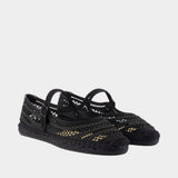 Espadrilles Open Weave - Tory Burch - Viscose - Noir