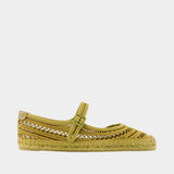 Espadrilles Open Weave - Tory Burch - Viscose - Vert