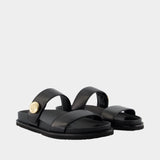 Sandales Romy Sport - Tory Burch - Cuir - Noir
