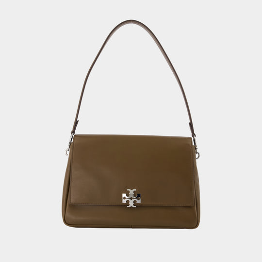 Sac Porté Épaule Charlie - Tory Burch - Cuir - Marron