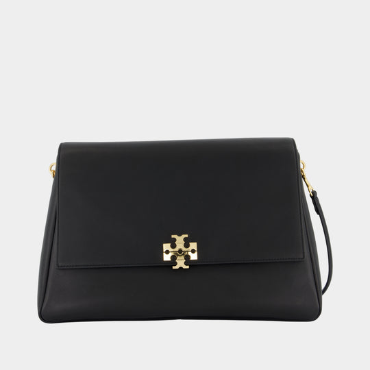 Sac Porté Épaule Charlie Large - Tory Burch - Cuir - Noir