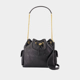 Sac Porté Épaule Charlie - Tory Burch - Cuir - Noir