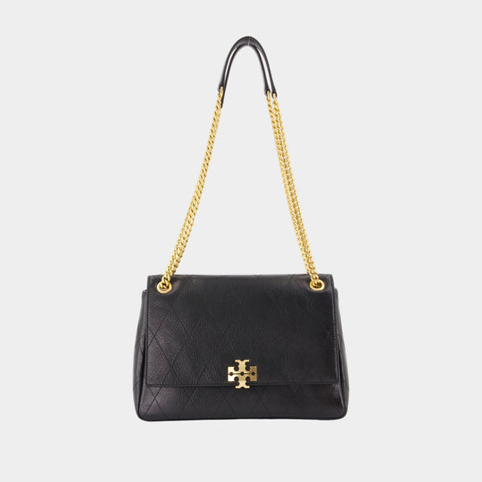 Sac Porté Épaule Charlie - Tory Burch - Cuir - Noir