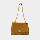 Sac Porté Épaule Charlie - Tory Burch - Cuir - Marron