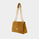 Sac Porté Épaule Charlie - Tory Burch - Cuir - Marron