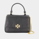 Wallet On Chain Charlie Top Handle - Tory Burch - Cuir - Noir