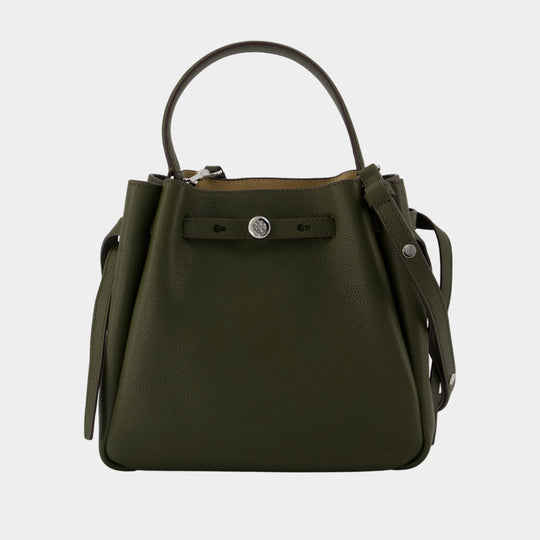 Sac À Main Romy Bucket - Tory Burch - Cuir - Vert