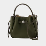 Sac À Bandoulière Romy Mini Bucket - Tory Burch - Cuir - Kaki