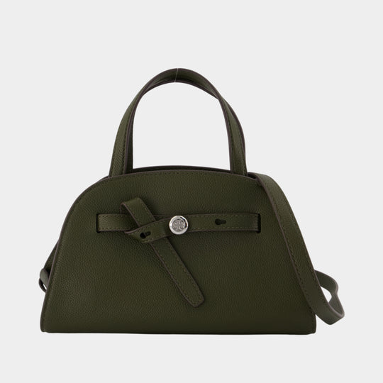 Sac À Main Romy Small Bauletto - Tory Burch - Cuir - Vert