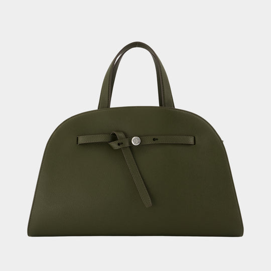 Sac À Main Romy Bauletto - Tory Burch - Cuir - Kaki